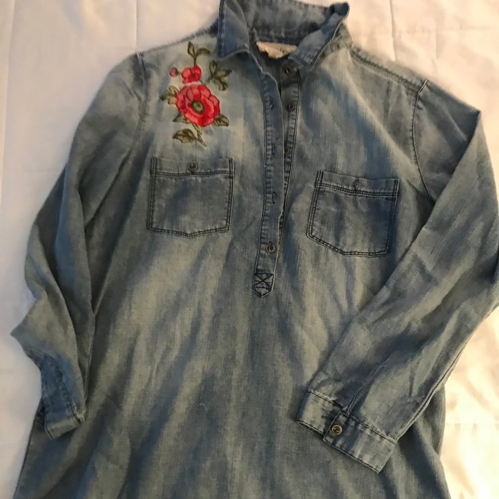 Denim Tunic Shirt